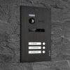Video T&uuml;rsprechanlage f&uuml;r 3 Familienhaus, 3x Monitore, Balter EVO Schwarz