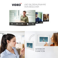 Balter EVO HD Video-T&uuml;rsprechanlage 7&quot; Monitor Touchscreen 2-Draht BUS Komplettsystem f&uuml;r Einfamilienhaus