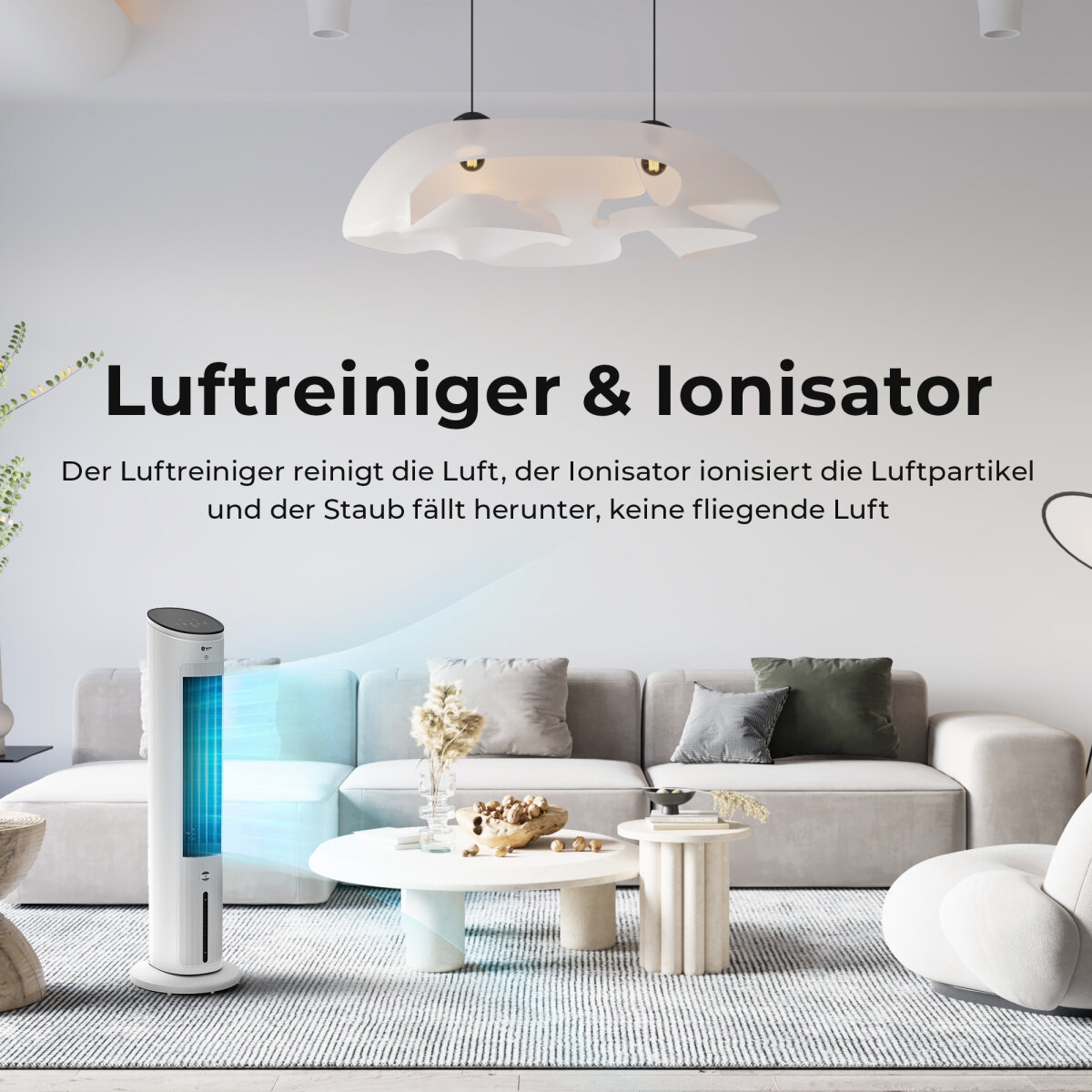 Balter Turmventilator mit Wasserk&uuml;hlung VT-09-WH