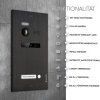 HD Video T&uuml;rsprechanlage f&uuml;r 1 Familienhaus, 2x Monitore, Balter EVO HD Schwarz