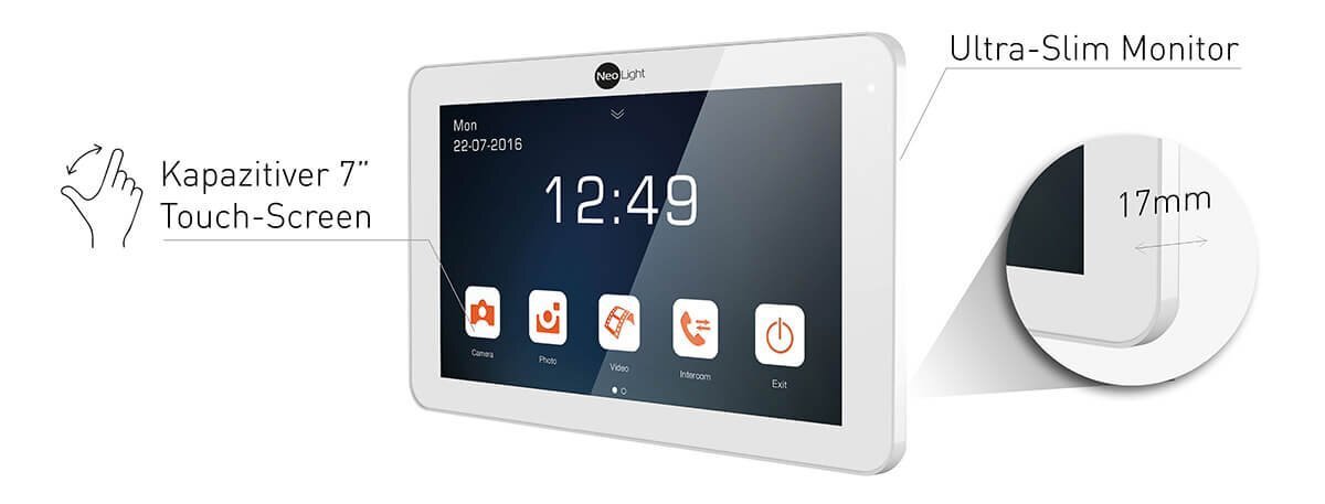 Video T&uuml;rsprechanlage NeoLight Porta 7 Set 2 Monitoren