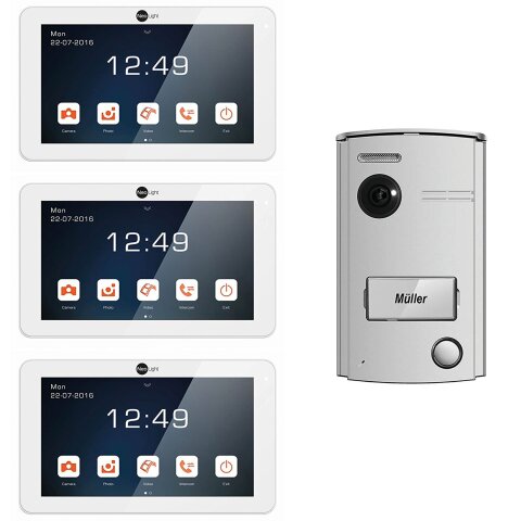 Video T&uuml;rsprechanlage NeoLight Porta 7 Set 3 Monitore