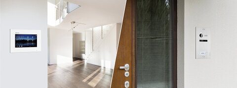 Video T&uuml;rsprechanlage f&uuml;r 1 Familienhaus, 2x Monitore, Balter EVO