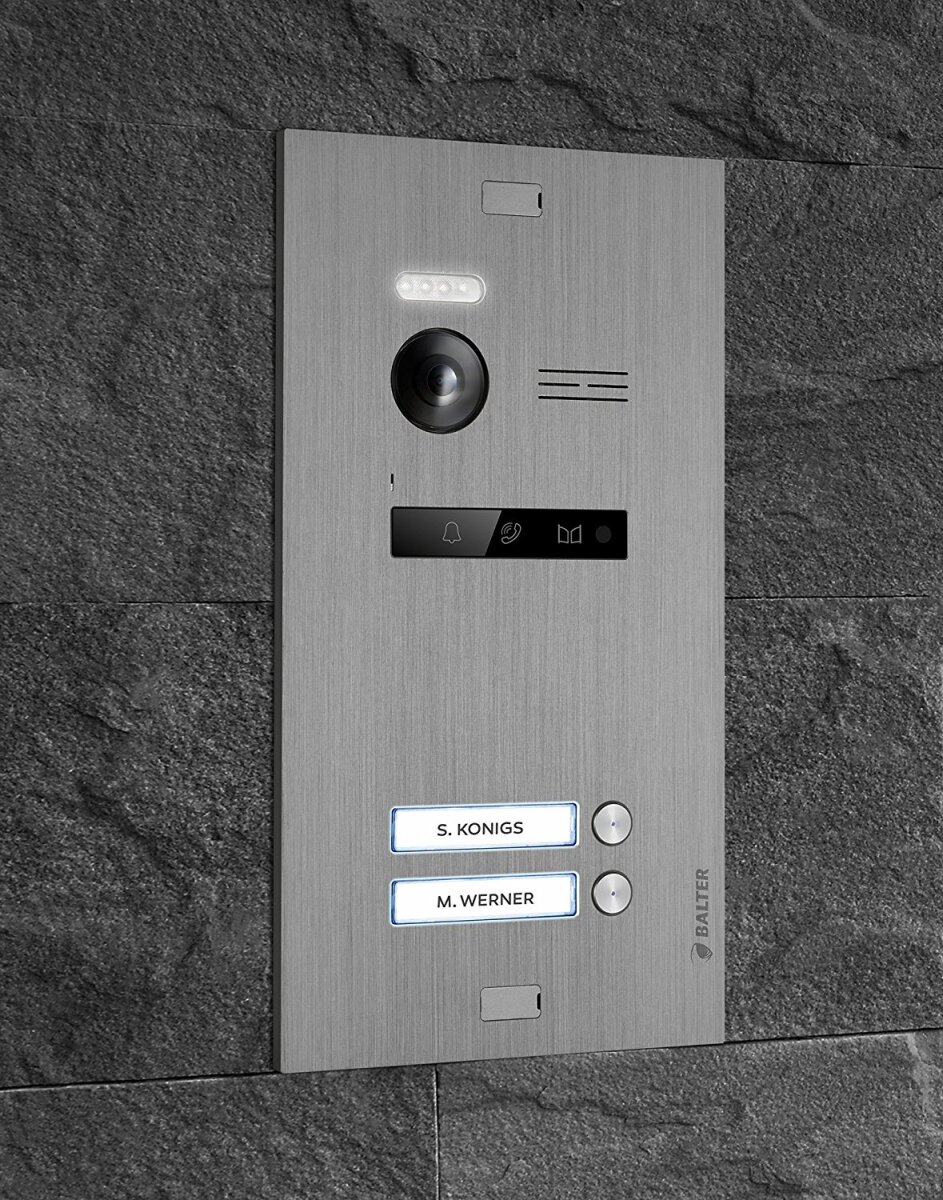 Video T&uuml;rsprechanlage f&uuml;r 2 Familienhaus, 2x Monitore, Balter EVO