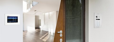Video T&uuml;rsprechanlage f&uuml;r 4 Familienhaus, 4x Monitore, Balter EVO