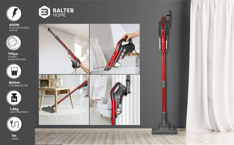 Balter Handstaubsauger Vento H3 Rot