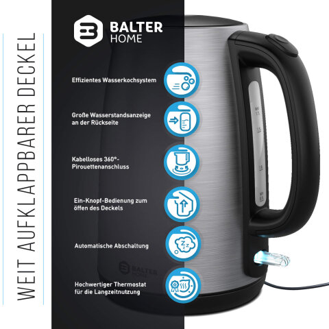 Balter Wasserkocher WK-6 Edelstahl