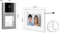 Video T&uuml;rsprechanlage f&uuml;r 2 Familienhaus, Aufputz, 2 Monitore, Balter EVO