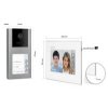 Video T&uuml;rsprechanlage f&uuml;r 3 Familienhaus, Aufputz, 3 Monitore, Balter EVO